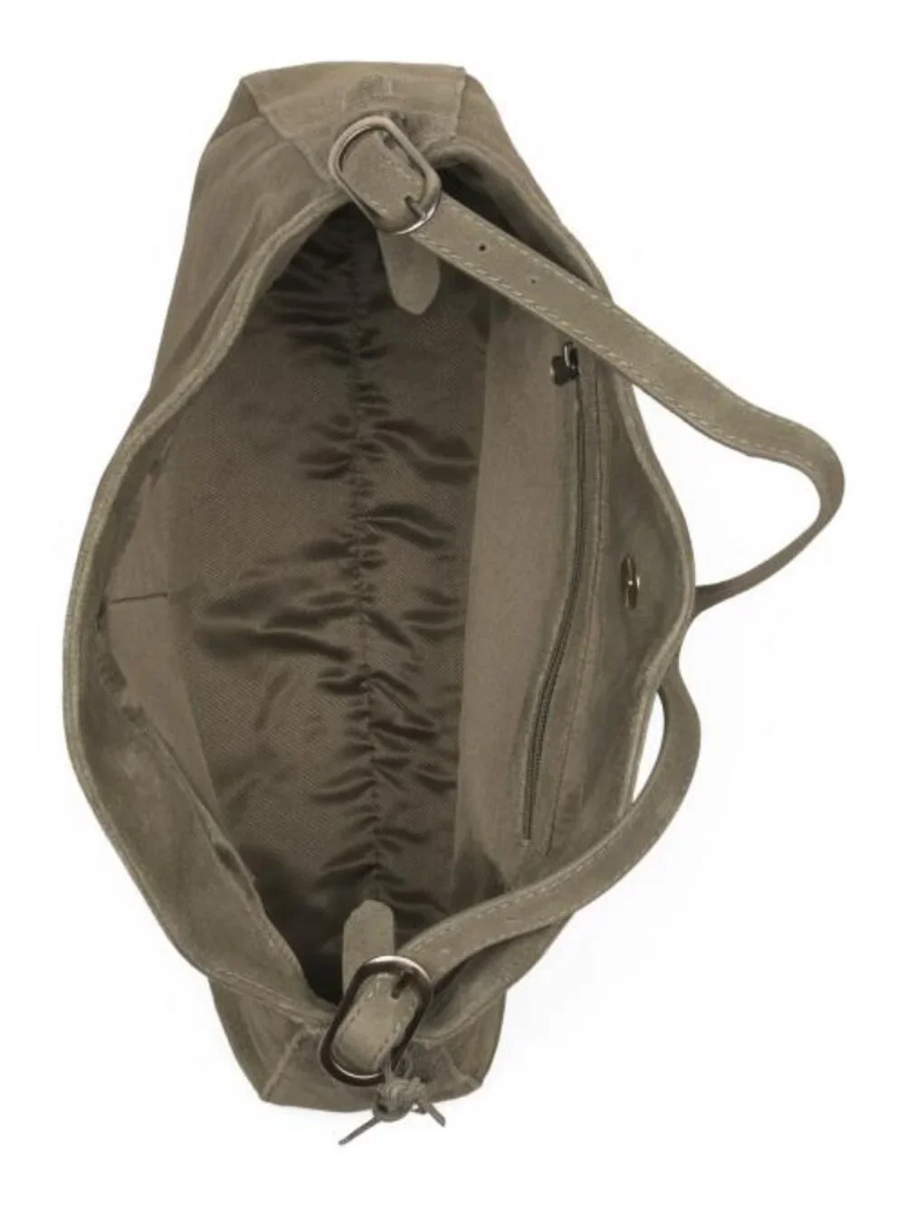 MADE IN INDIA Suede Flap Over Hobo